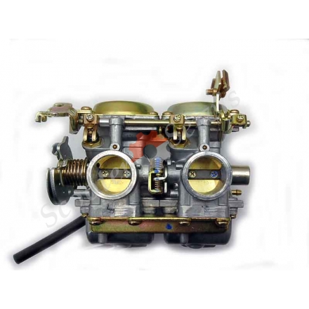 Карбюратор Mikuni, для двох циліндрових мотоциклів тип Geon Daytona 300, Геон Дайтона, Геон Хаммер, Geon Hammer, квадроцикла, 250-300 кубів двигун, здвоєний