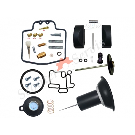 Ремкомплект карбюратора повний з мембраною, двигун YP 250, YP 300 250-300cc Yamaha Majesty, Linhai, Leonardo, квадроцикли ATV та ін.