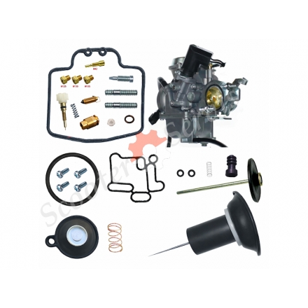 Ремкомплект карбюратора повний з мембраною, двигун YP 250, YP 300 250-300cc Yamaha Majesty, Linhai, Leonardo, квадроцикли ATV та ін.