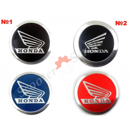 Логотип Хонда, Honda "крила", алюмінієвий, об'ємний, круглий