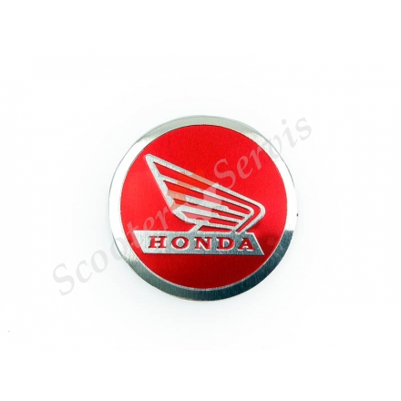 Логотип Хонда, Honda "крила", алюмінієвий, об'ємний, круглий