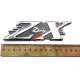 Наклейка "Dio ZX" об'ємна хром 13 см