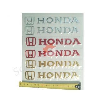 Наклейка Honda, объемная силиконовая