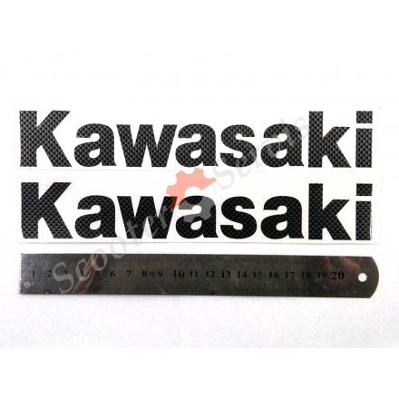 Наклейка Кавасакі, карбон