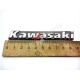 Наклейка "Kawasaki" объемная хром 10 см