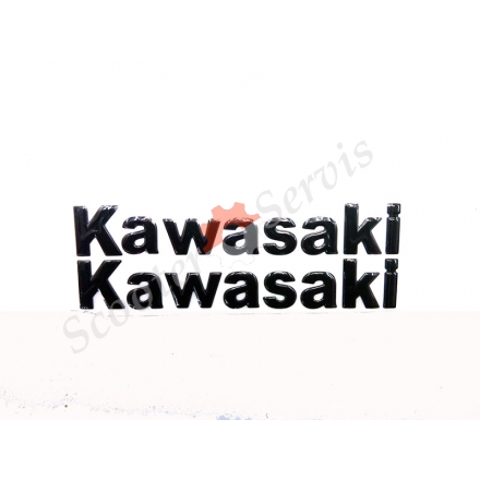 Наклейка Kawasaki, об'ємна силіконова