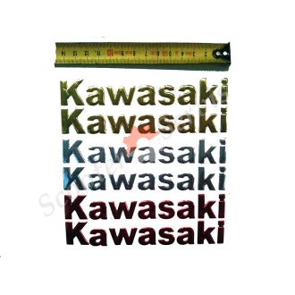 Наклейка Kawasaki, объемная силиконовая