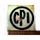 Наклейка логотип "CPI" кругла