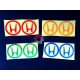Наклейка, логотип Хонда (світловідбиваючі)