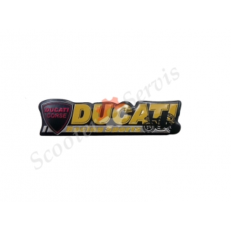 Наклейка об'ємна алюміній "Ducati"