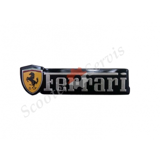 Наклейка объёмная алюминий "Ferrari"