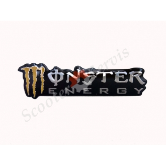 Наклейка об'ємна алюміній "Monster energy"
