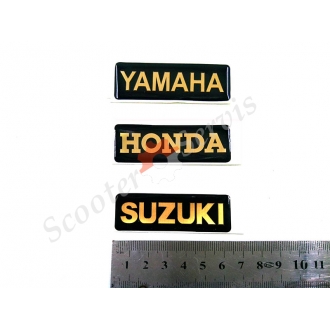 Наклейка объёмная силиконовая Yamaha, Honda, Suzuki