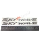 Наклейка "Skywave" силіконова, AN400, AN250, Сузукі Скайвей, Suzuki Skywave.