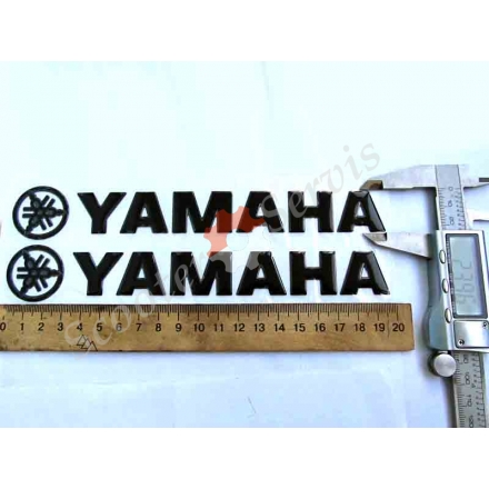 Наклейка Yamaha, об'ємна силіконова довжина 20 см