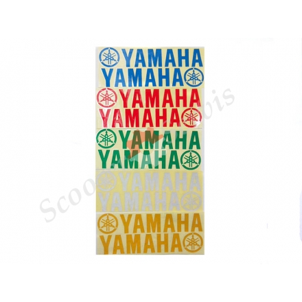 Наклейки логотип Ямаха светоотражающие (комплект 2 шт)