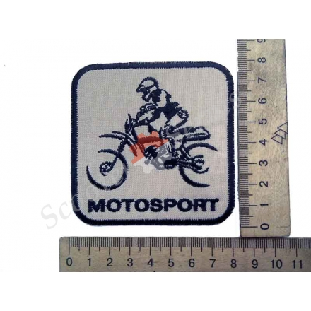Термонаклейка "Motosport", тканевая нашивка, наклейка на ткань