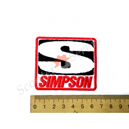 Термонаклейка "SIMPSON", тканевая нашивка, наклейка на ткань