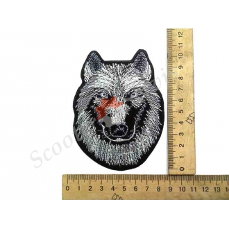 Термонаклейка "Волк", тканевая нашивка, наклейка на ткань