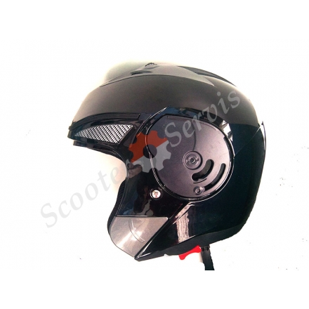 Шлем интеграл, трансформер Jiekai с очками, визор анти-царапины, анти-фог(Anti-fog)