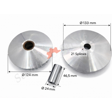 Вариатор передний в сборе квадроцикл ATV Loncin LX300, LX300AU, SharX, Denago, Bashan, двигатель CVT300, LX172MN