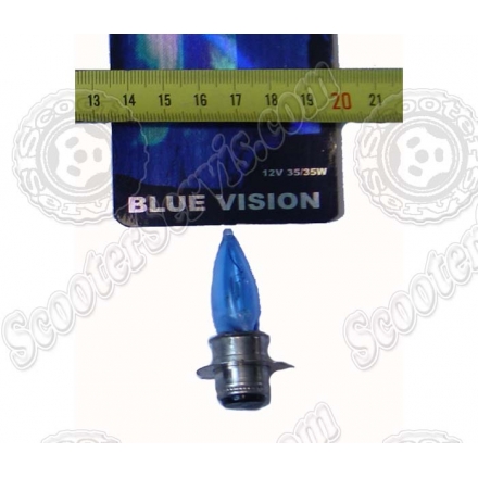 Лампа головного світла ближнє-дальній 12V 35 / 35W (блакитна), 1 вус